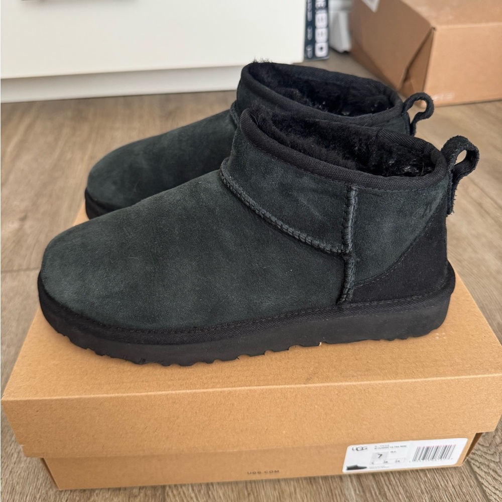 UGG Ultra Mini Black Boots